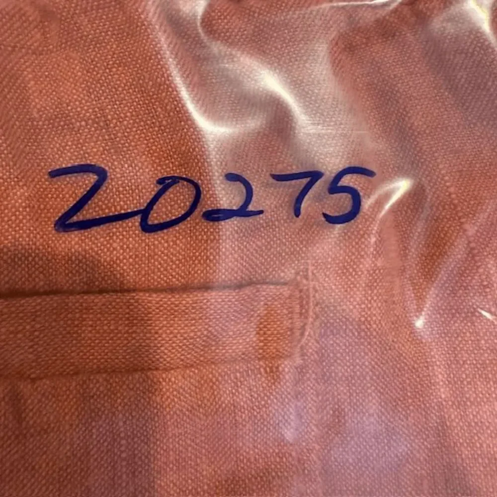 Athleta Retreat Linen Wide Leg‎ pants in Persimmon Coral Drawstring Size 8/P - Picture 14 of 14